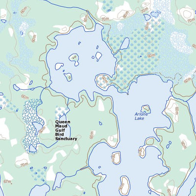 Natural Resources Canada Arlone Lake, NU (066M08 Toporama) digital map