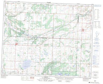 Natural Resources Canada Arran, MB (062N13 CanMatrix) digital map