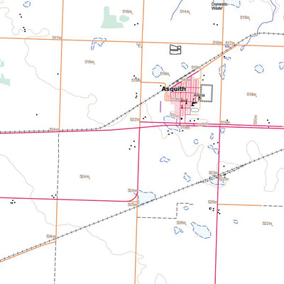 Natural Resources Canada Asquith, SK (073B03 Toporama) digital map