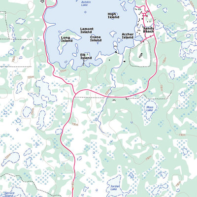 Natural Resources Canada Astotin Lake, AB (083H10 Toporama) digital map