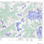 Natural Resources Canada Athabasca Pass, AB (083D08 CanMatrix) digital map