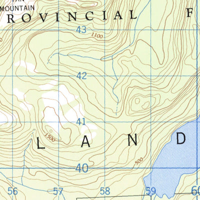 Natural Resources Canada Awun Lake East, BC (103F10_E CanMatrix) digital map