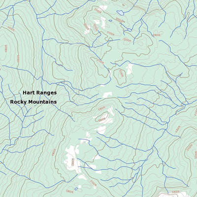 Natural Resources Canada Azouzetta Lake, BC (093O07 Toporama) digital map