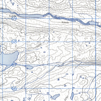 Natural Resources Canada Backway Lake East, NL (013G16_E CanMatrix) digital map