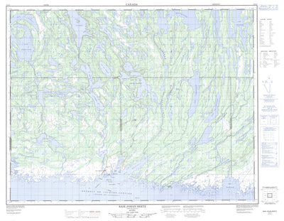 Natural Resources Canada Baie-Johan-Beetz, QC (012L07 CanMatrix) digital map