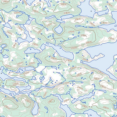 Natural Resources Canada Baie Ogier, QC (034G08 Toporama) digital map