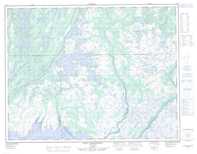 Natural Resources Canada Baie Pashashibou, QC (012L08 CanMatrix) digital map