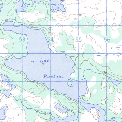 Natural Resources Canada Baie Pashashibou, QC (012L08 CanMatrix) digital map