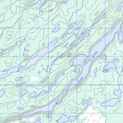 Natural Resources Canada Baie Pashashibou, QC (012L08 CanMatrix) digital map