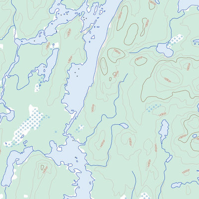 Natural Resources Canada Baie Plamondon, QC (032B11 Toporama) digital map
