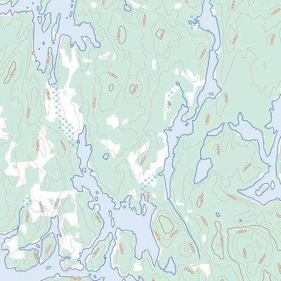 Natural Resources Canada Baie Saraana, QC (032B06 Toporama) digital map