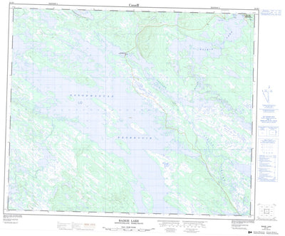 Natural Resources Canada Baikie Lake, NL (023H07 CanMatrix) digital map