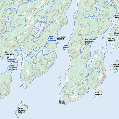 Baine Harbour, NL (001M07 Toporama) Map by Natural Resources Canada ...