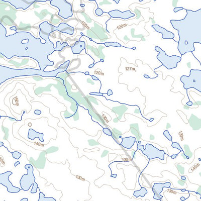 Natural Resources Canada Banks Lake, NU (055M01 Toporama) digital map