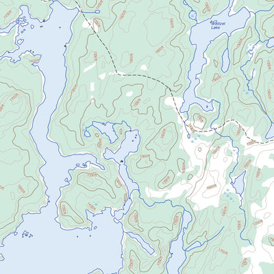 Natural Resources Canada Barbara Lake, ON (042E05 Toporama) digital map