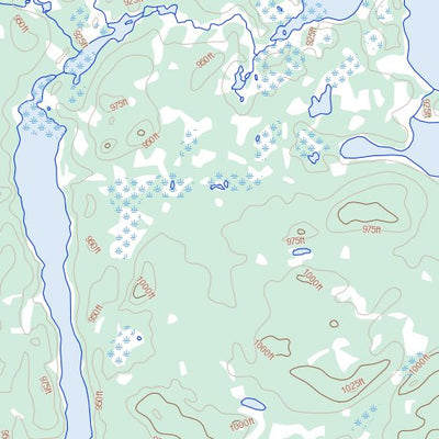 Natural Resources Canada Barnes Lake, MB (064B08 Toporama) digital map