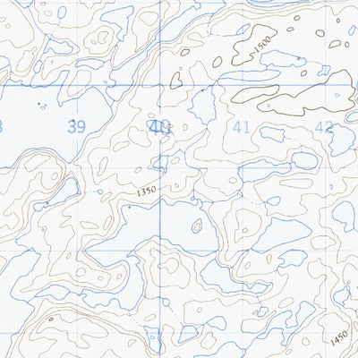 Natural Resources Canada Barnston Lake, NT (075M01 CanMatrix) digital map