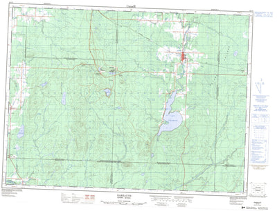 Natural Resources Canada Barraute, QC (032C05 CanMatrix) digital map
