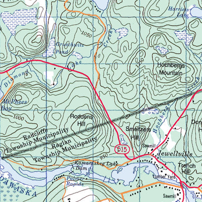 Natural Resources Canada Barry's Bay, ON (031F05 CanMatrix) digital map
