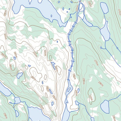 Natural Resources Canada Bathurst Lake, NU (076J03 Toporama) digital map