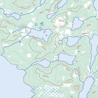 Natural Resources Canada Bean Lake, NT (086B01 Toporama) digital map
