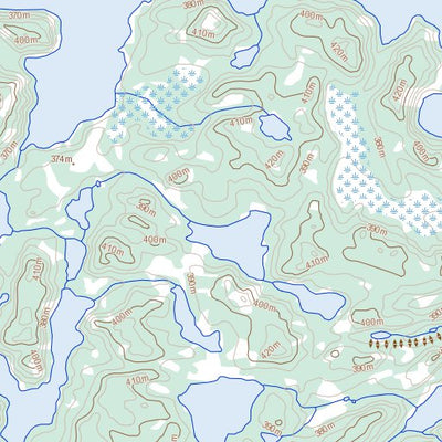 Natural Resources Canada Bean Lake, NT (086B01 Toporama) digital map
