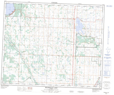 Natural Resources Canada Bearhills Lake, AB (083A13 CanMatrix) digital map