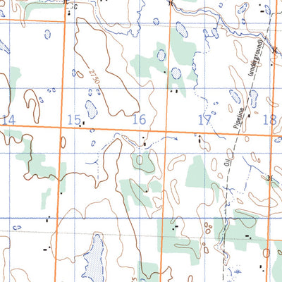 Natural Resources Canada Bearhills Lake, AB (083A13 CanMatrix) digital map
