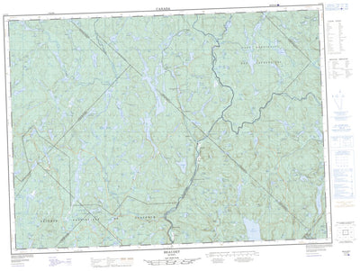 Natural Resources Canada Beaudet, QC (031P08 CanMatrix) digital map