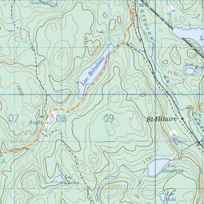 Natural Resources Canada Beaudet, QC (031P08 CanMatrix) digital map