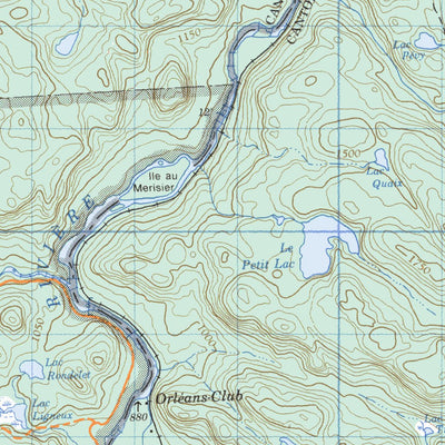 Natural Resources Canada Beaudet, QC (031P08 CanMatrix) digital map