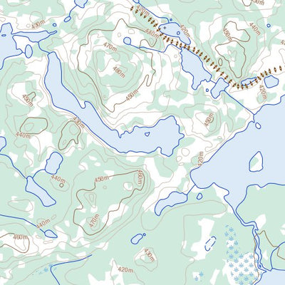 Natural Resources Canada Belleau Lake, NT (086J05 Toporama) digital map