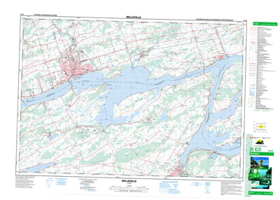 Natural Resources Canada Belleville, ON (031C03 CanMatrix) digital map