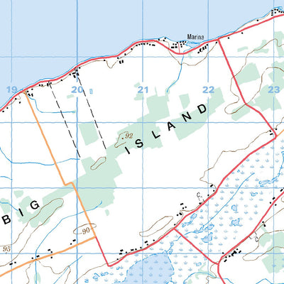 Natural Resources Canada Belleville, ON (031C03 CanMatrix) digital map