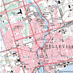 Natural Resources Canada Belleville, ON (031C03 CanMatrix) digital map