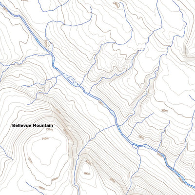 Natural Resources Canada Bellevue Mountain (048A07 Toporama) digital map