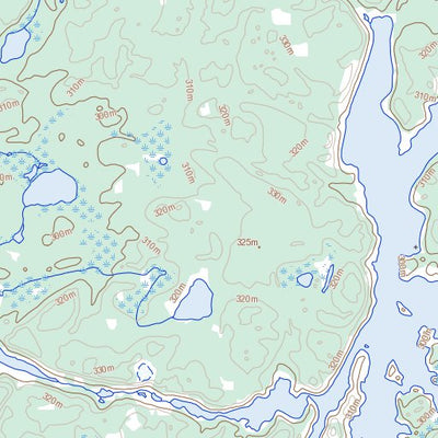 Natural Resources Canada Benna Thy Lake, NT (075D10 Toporama) digital map