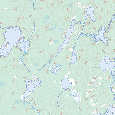 Natural Resources Canada Benson Bay, MB (053E09 Toporama) digital map
