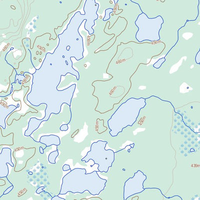 Natural Resources Canada Bertran Lake, NT (075A07 Toporama) digital map