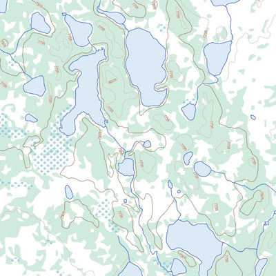 Natural Resources Canada Bieber River, MB (064A16 Toporama) digital map