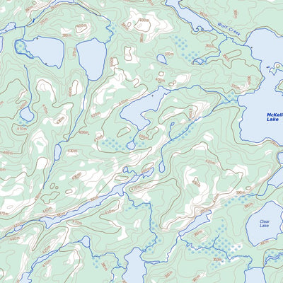 Natural Resources Canada Big Canyon Lake, ON (052K04 Toporama) digital map