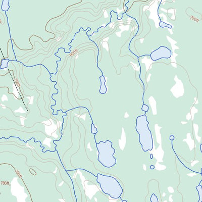 Natural Resources Canada Big Grass Lake, NT (106P10 Toporama) digital map