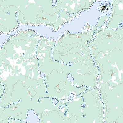 Natural Resources Canada Billard Lake, MB (064H01 Toporama) digital map