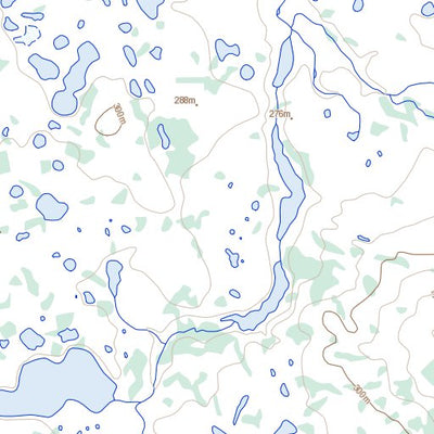 Natural Resources Canada Biologist Lake, NT (076A08 Toporama) digital map