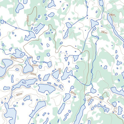 Natural Resources Canada Biologist Lake, NT (076A08 Toporama) digital map