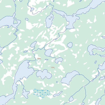 Natural Resources Canada Blackbear Lake, ON (053J03 Toporama) digital map
