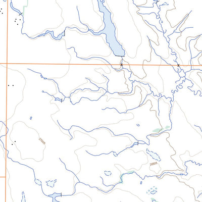 Natural Resources Canada Bloor Lake, AB (072M13 Toporama) digital map