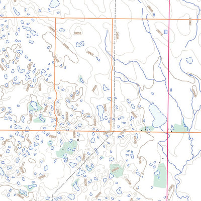 Natural Resources Canada Bloor Lake, AB (072M13 Toporama) digital map
