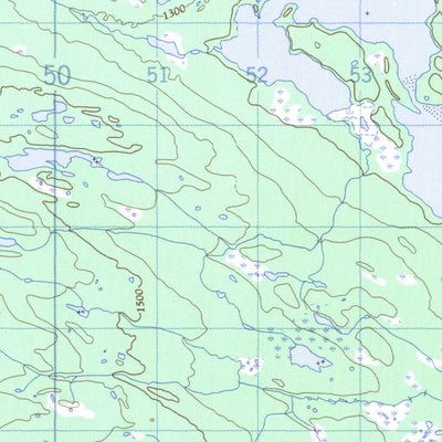 Natural Resources Canada Blueberry Lake Stream, NL (013E05 CanMatrix) digital map