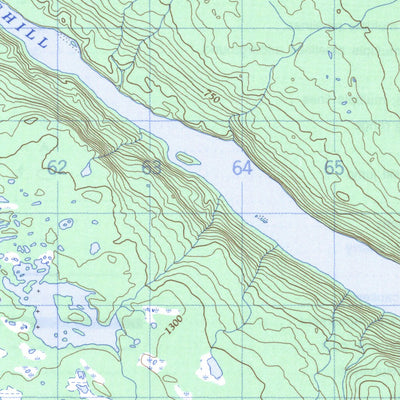 Natural Resources Canada Blueberry Lake Stream, NL (013E05 CanMatrix) digital map